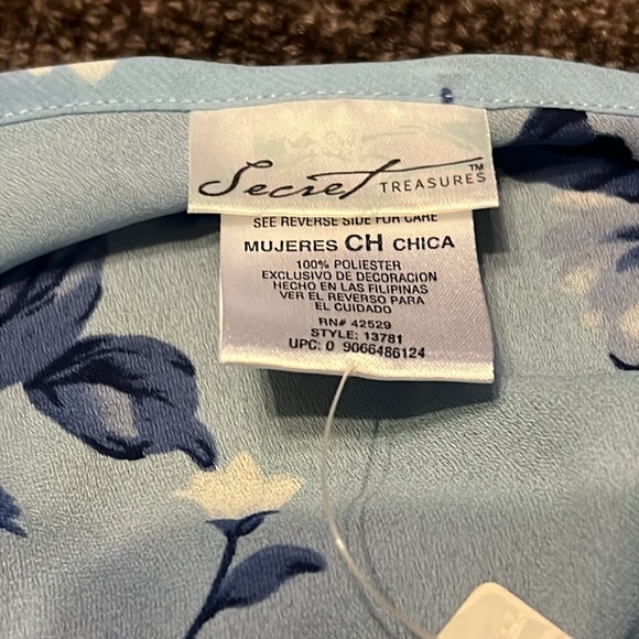 Secret Treasures Baby Doll style lingerie set Size Small - Picture 6 of 9